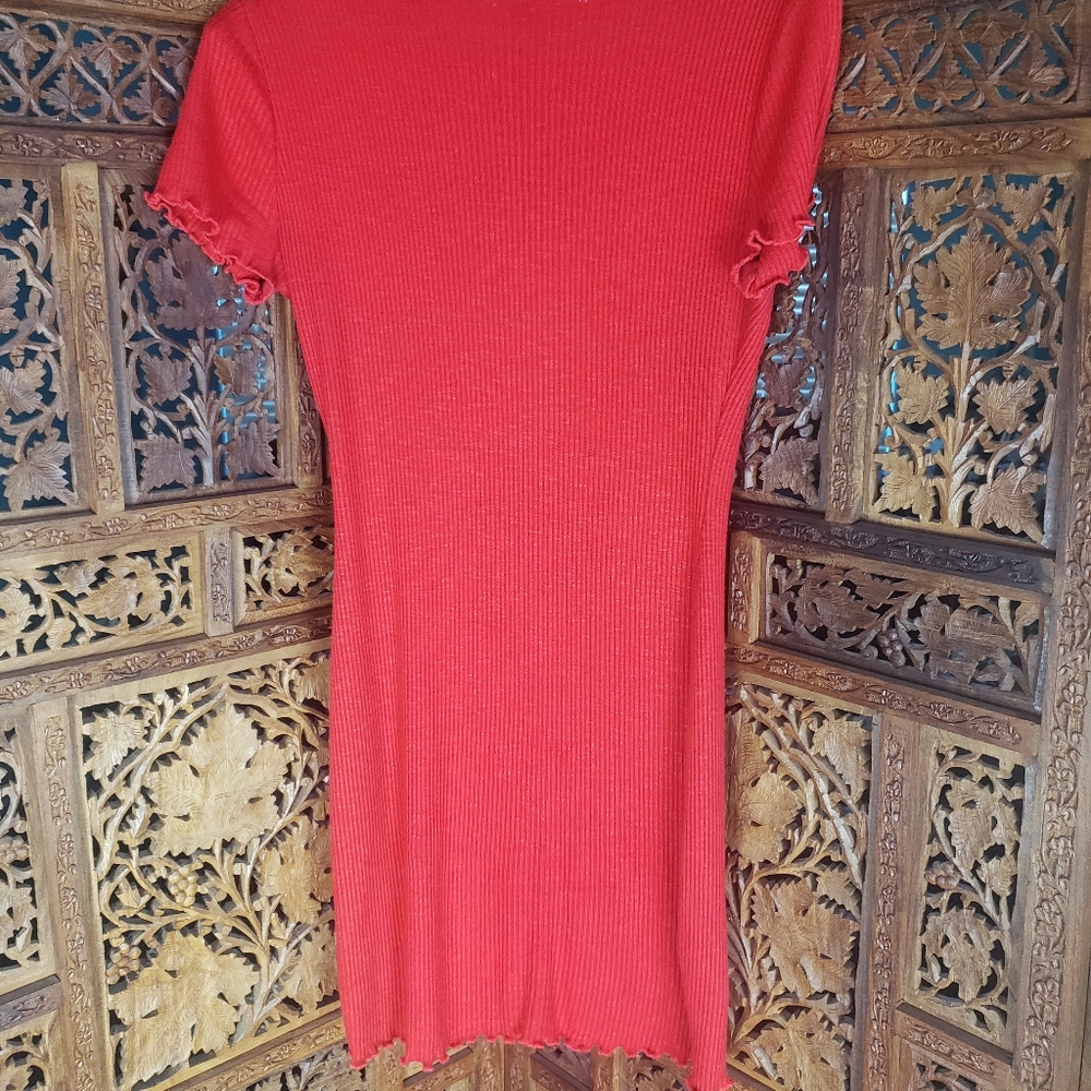 Red bodycon dress